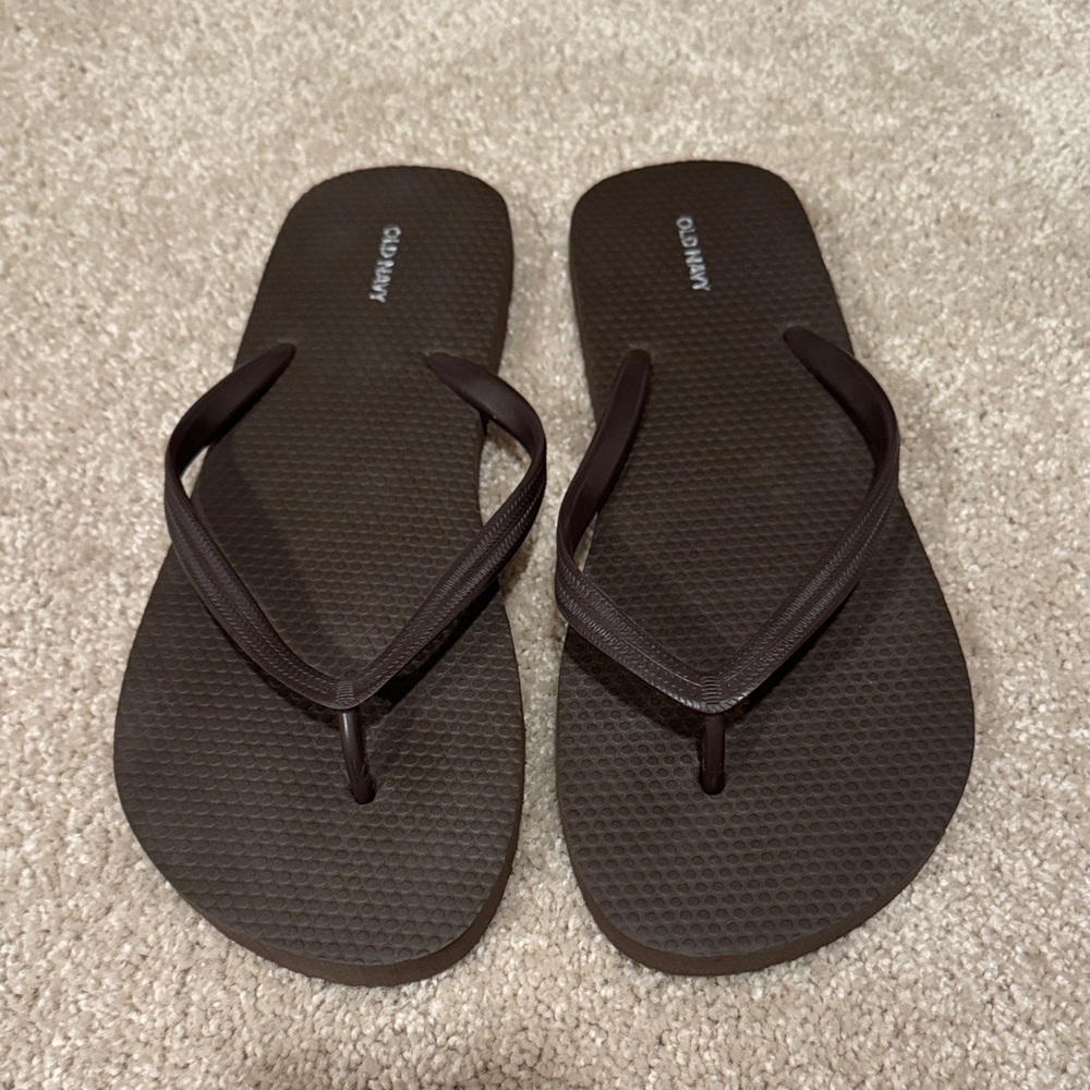 Old Navy Dark Brown Flip Flops - Picture 5 of 5